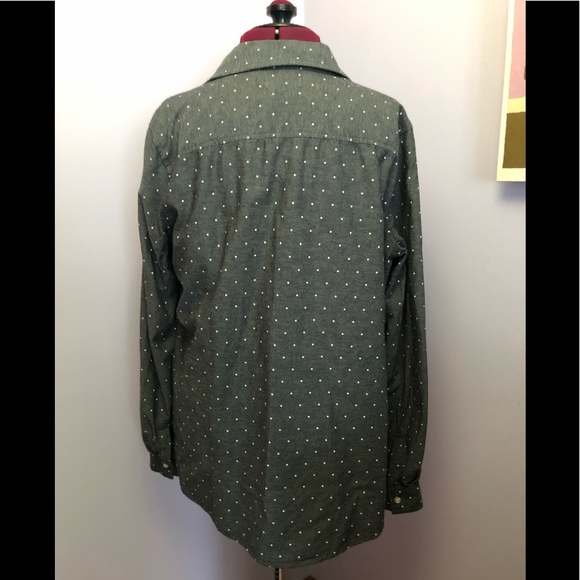 Old Navy Polka Dot Oxford Shirt - Picture 2 of 6